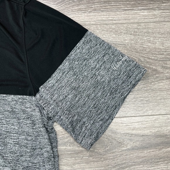 Walter Hagen Polo Shirt Mens Large Black Gray 11 Majors Performance Golf Stretch - Picture 5 of 15